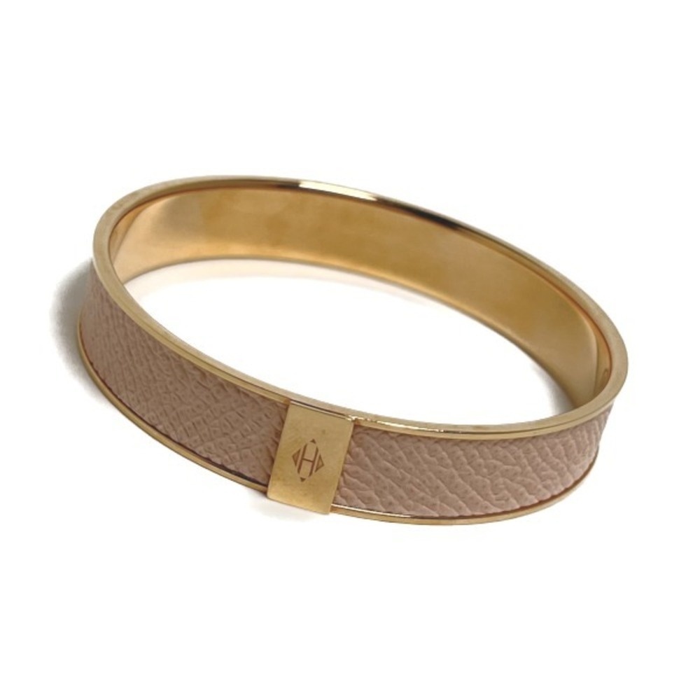 HERMES Pink Leather Bracelet